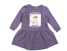 Name It purple sage sweatkjole Barbie